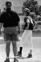 Cousin Chris Thompson playing Little League baseball (June, 2004)
