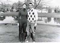 My cousin Jon and his wife Donna (October, 2010) - scan from print made from 4x5 negative with the "Graflarger" adapter--it's an interesting vintage look, but not quite what I wanted