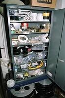 parts cabinet with spare parts